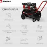 Einhell TE-AC 270/50 Silent Plus Sessiz Hava Kompresörü 50 Litre 4020620