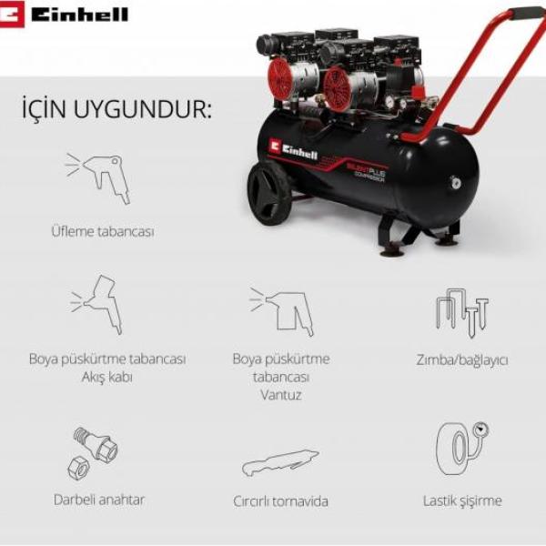 Einhell TE-AC 270/50 Silent Plus Sessiz Hava Kompresörü 50 Litre 4020620